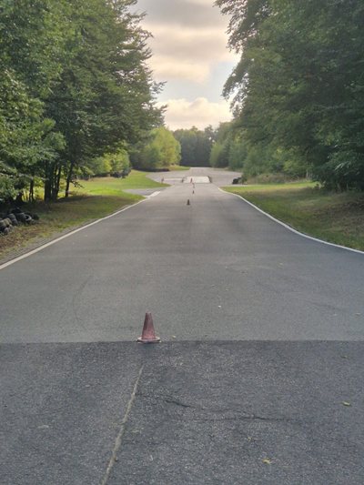 Straße auf dem Übungsplatz